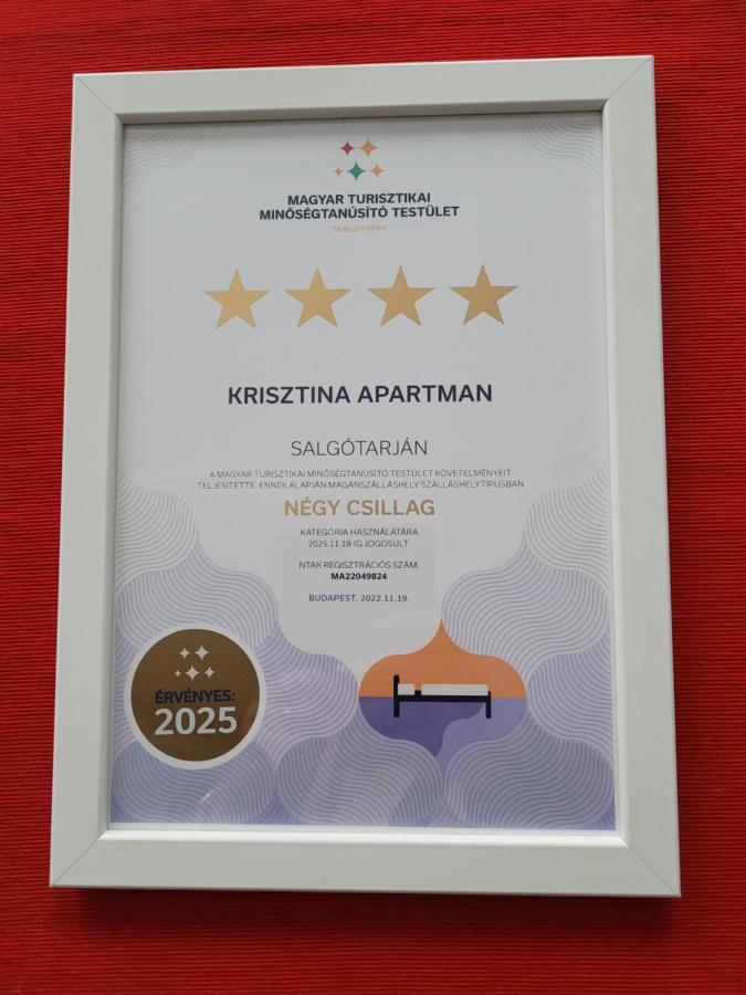 Krisztina Apartman Lejlighed Salgótarján Eksteriør billede